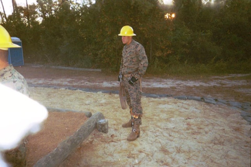 Stephen Smitley at USMC Electrician School, Courthouse Bay