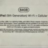 iPad (9th Generation) [64GB][ Wifi+ Cellular][ Space Gray][Sealed in Box] - Image 4